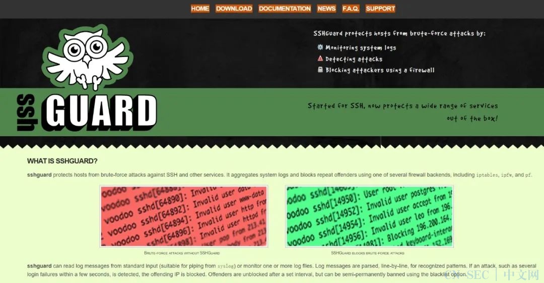 CentOS7下安装SSHGuard阻止SSH暴力破解攻击 CentOS7下安装SSHGuard阻止SSH暴力破解攻击