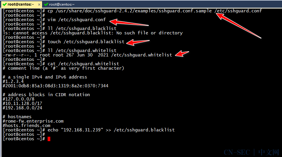CentOS7下安装SSHGuard阻止SSH暴力破解攻击 CentOS7下安装SSHGuard阻止SSH暴力破解攻击