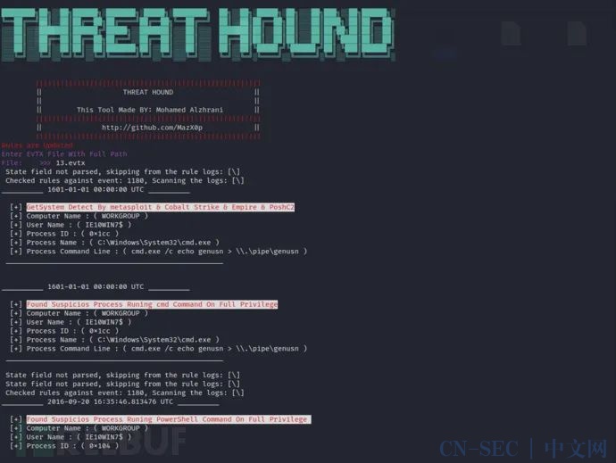 ThreatHound：一款功能强大的事件响应与威胁搜索辅助工具