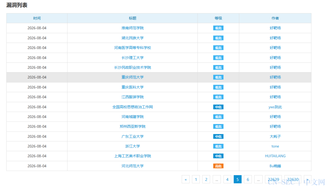 EDU低危漏洞也可以通杀 EDU低危漏洞也可以通杀